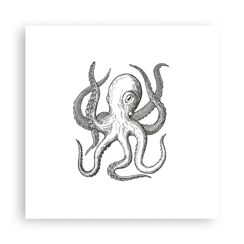 Plakat - Dans med bølger - 40x40 cm