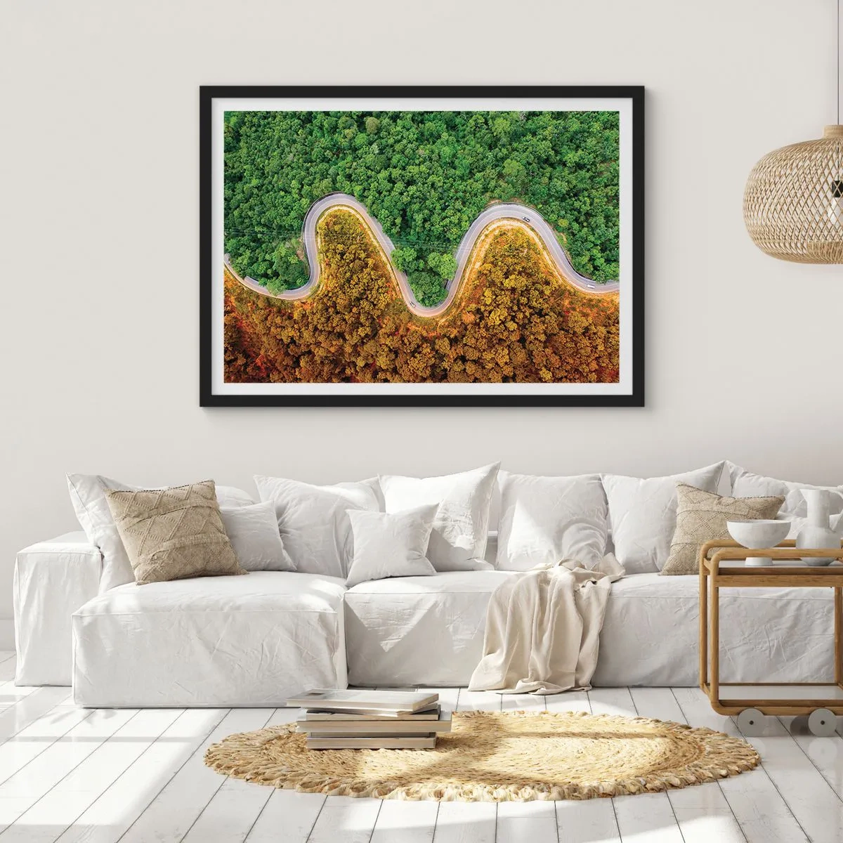 Plakat i sort ramme - Grænser og gennembrud - 50x40 cm