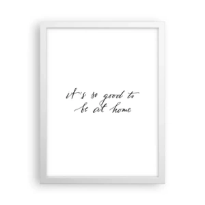 Plakat i hvid ramme - Hele sandheden - 30x40 cm