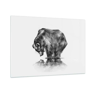 Billede på glas - Dejligt at se nogen tæt på - 100x70 cm