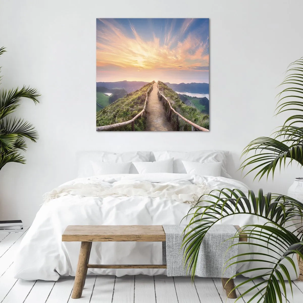 Lærredstryk - Billede på lærred - Tæt på himlen - 30x30 cm