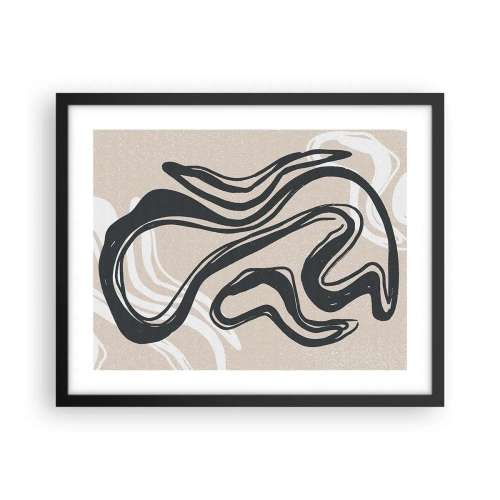 Plakat i sort ramme - Multipliceret udtryk - 50x40 cm