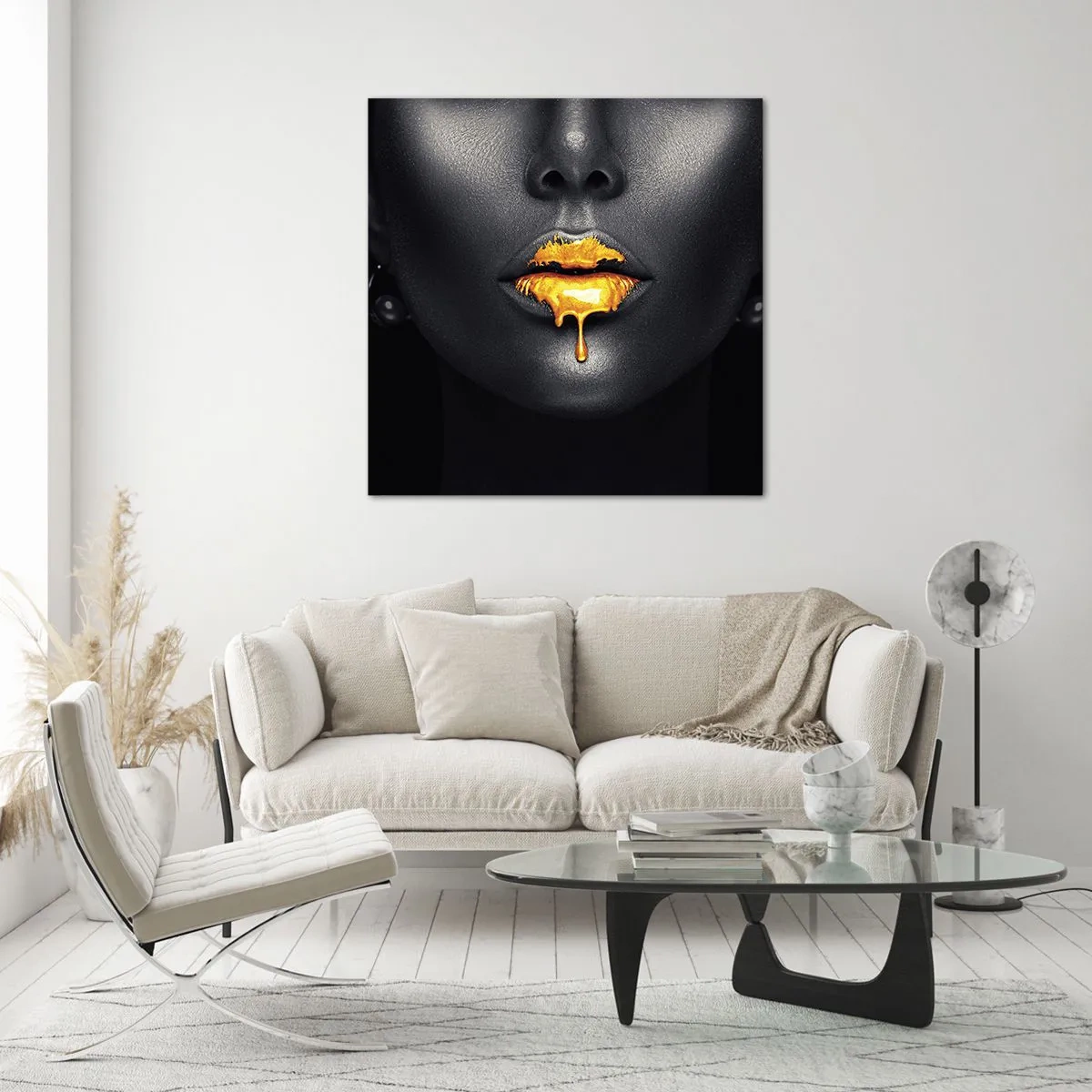 Billede på glas - Gyldenmund - 70x70 cm