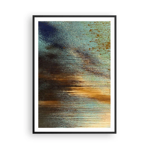 Plakat i sort ramme - En utilsigtet farverig komposition - 70x100 cm