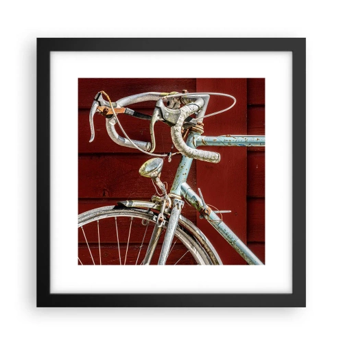 Plakat i sort ramme - Skabt til at sejre - 30x30 cm