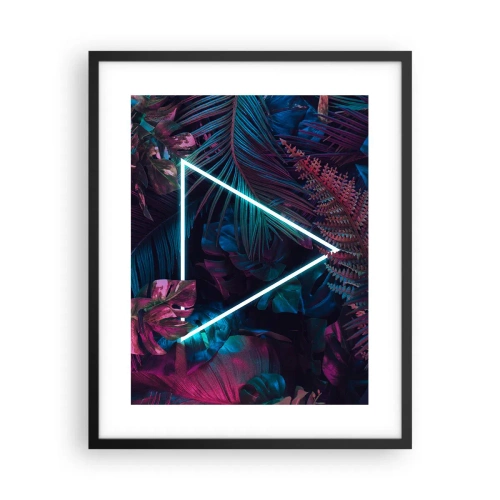 Plakat i sort ramme - Have i disco-stil - 40x50 cm