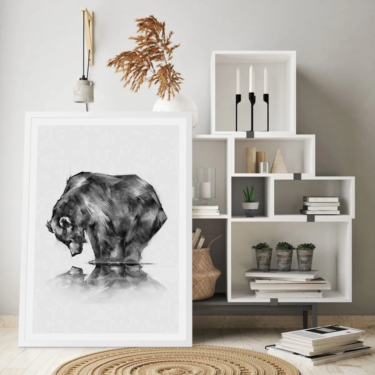 Plakat i hvid ramme - Dejligt at se nogen tæt på - 30x40 cm