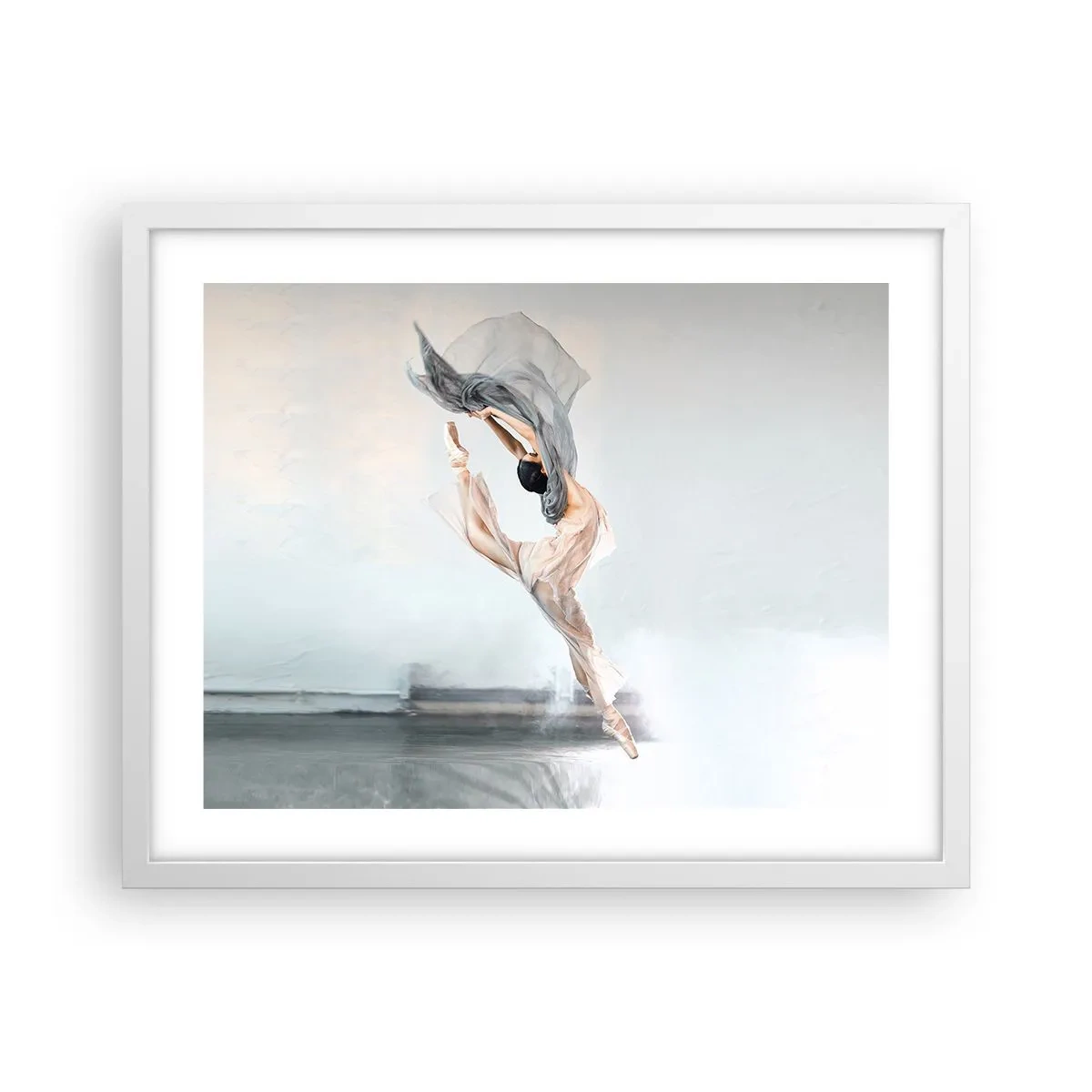 Plakat i hvid ramme - I dansende henrykkelse - 50x40 cm