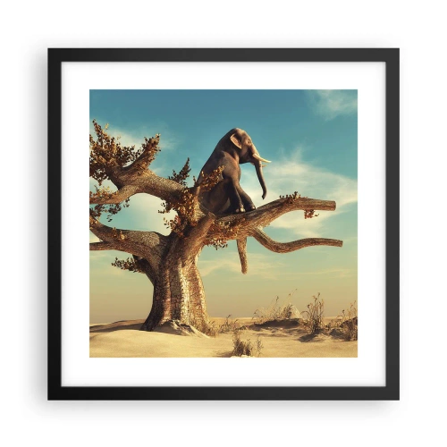 Plakat i sort ramme - Et nyt synspunkt - 40x40 cm