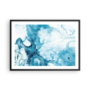 Plakat i sort ramme - Blå koncert - 70x50 cm