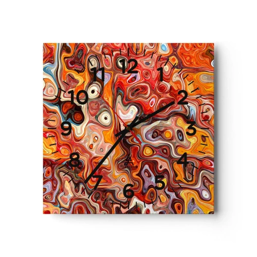 Vægur, Uret - Hvis nødderne var smeltet i honningen - 30x30 cm