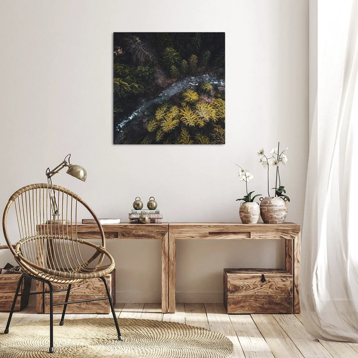 Lærredstryk - Billede på lærred - Hurtigt, stadig hurtigere - 50x50 cm