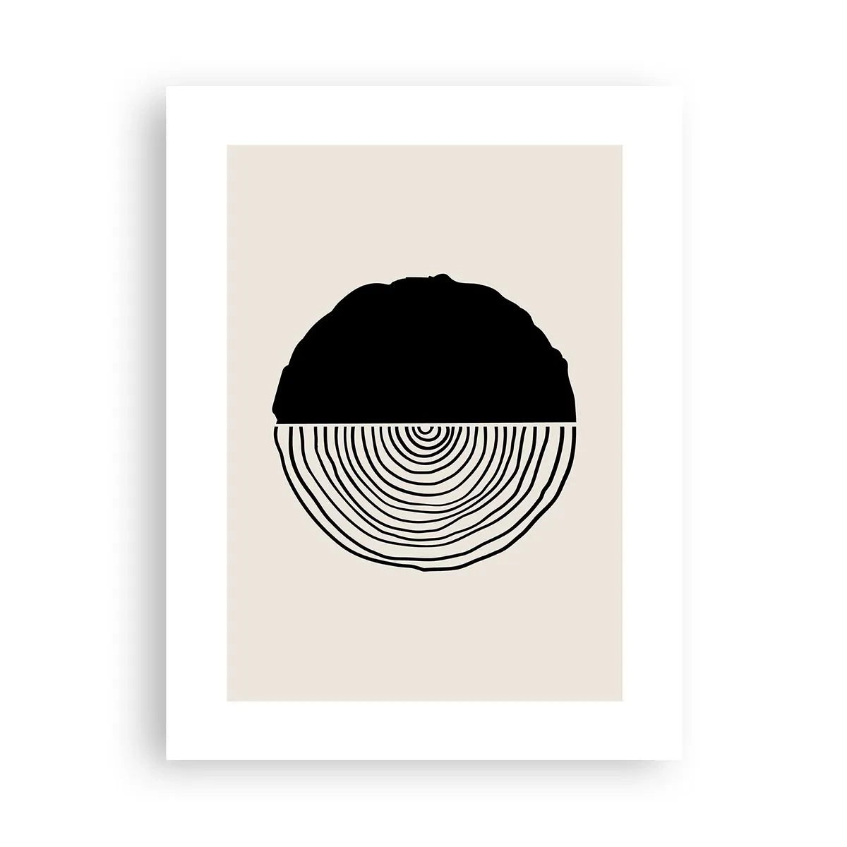 Plakat - Halvt og halvt - 30x40 cm