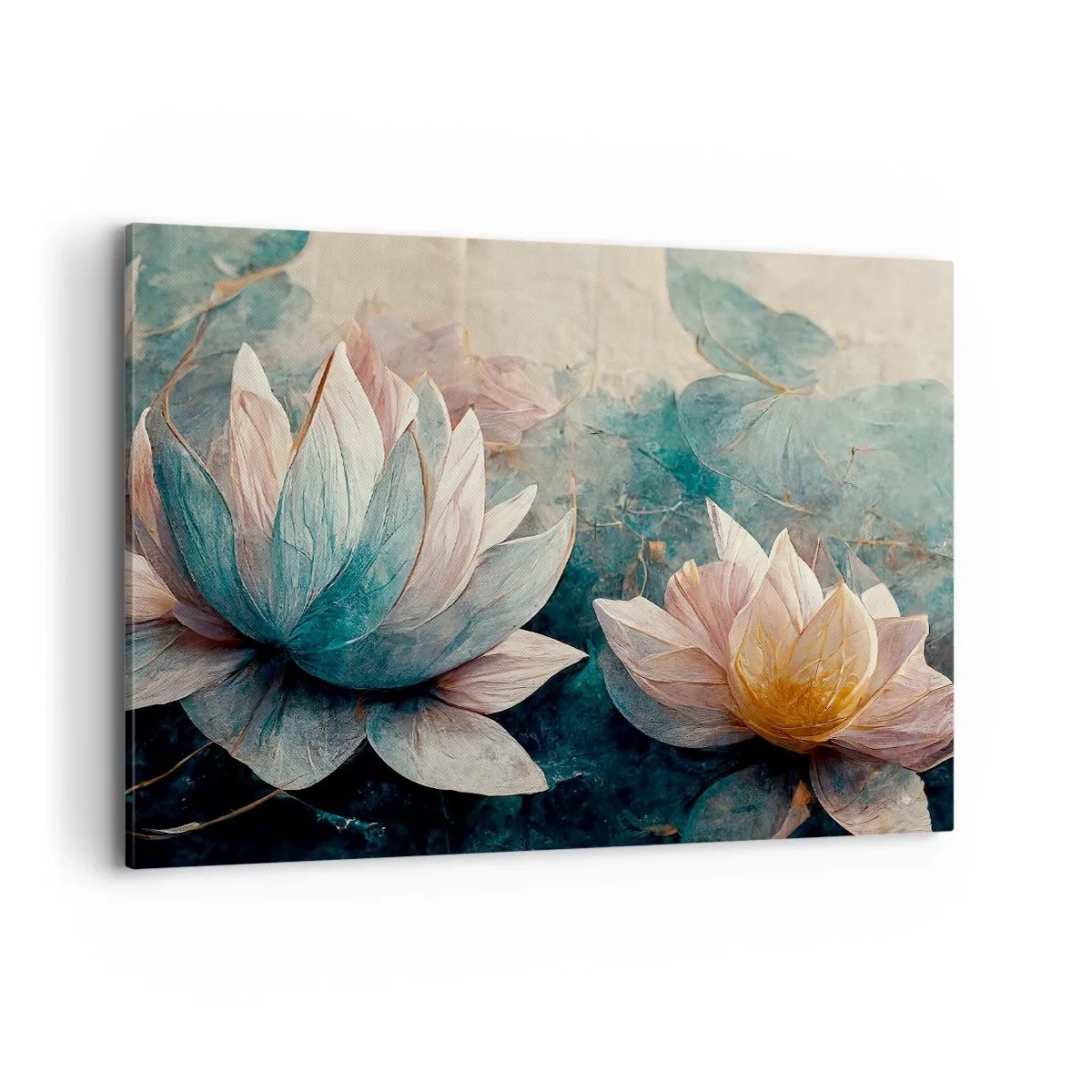 Lærredstryk - Billede på lærred - Søens stjerner - 120x80 cm