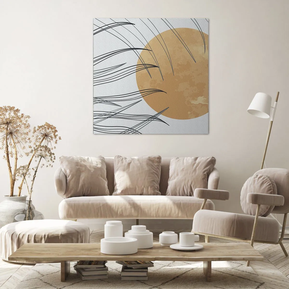 Lærredstryk - Billede på lærred - Altid mod solen - 60x60 cm