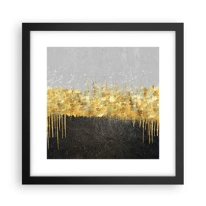 Plakat i sort ramme - Indad og opad - 30x30 cm