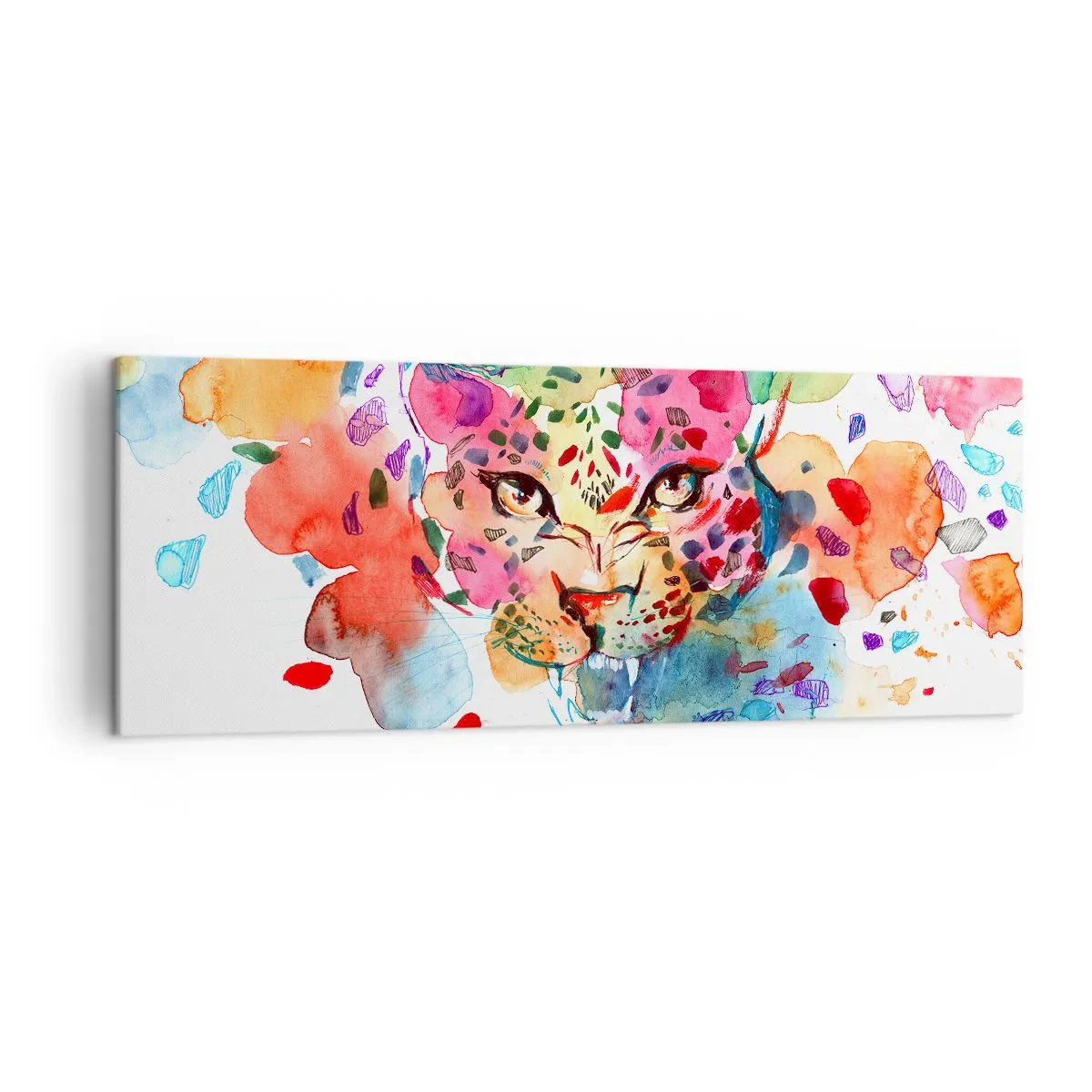 Lærredstryk - Billede på lærred - Skønheden og udyret - 140x50 cm