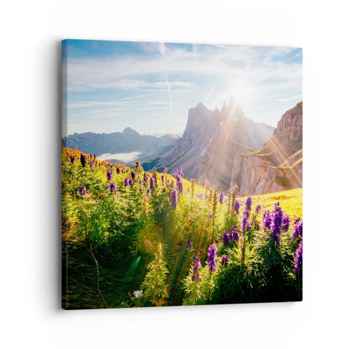 Lærredstryk - Billede på lærred - Urternes hemmelige liv - 30x30 cm