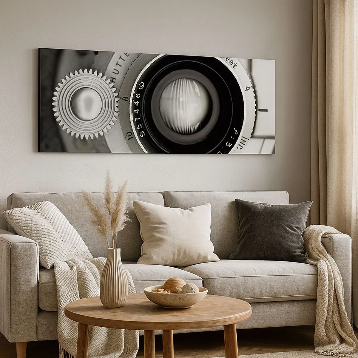 Lærredstryk - Billede på lærred - Historien om Hollywood - 100x40 cm