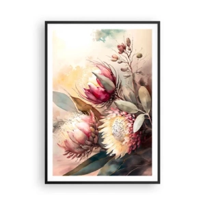 Plakat i sort ramme - I profil og en face - 70x100 cm