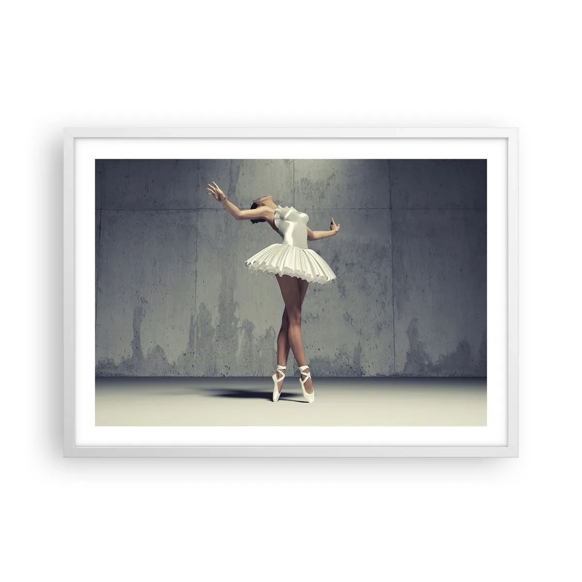 Plakat i hvid ramme - Let som en fugl - 70x50 cm