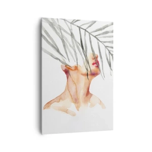 Lærredstryk - Billede på lærred - Mærk pulsen i troperne - 70x100 cm