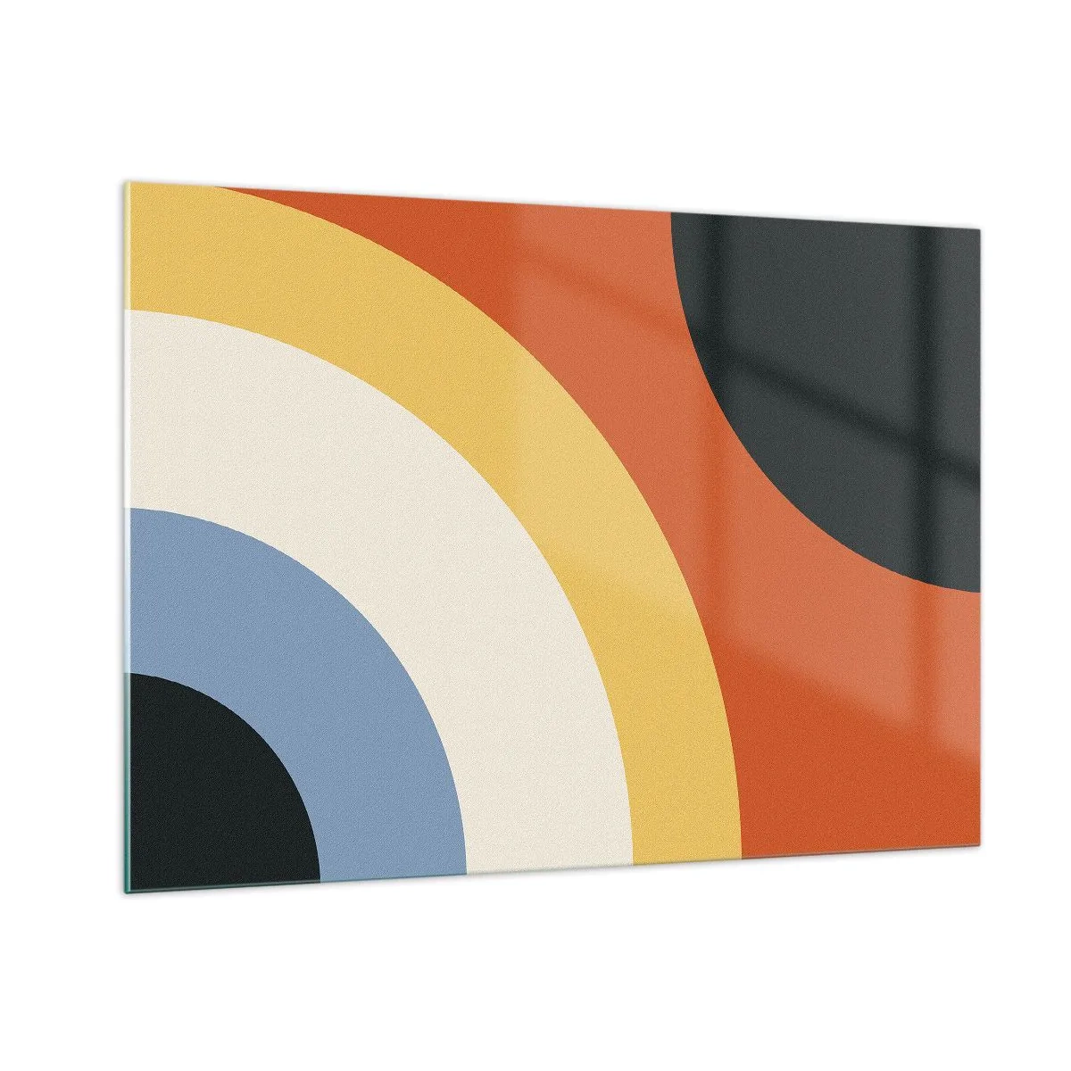 Billede på glas - Over for hinanden - 100x70 cm