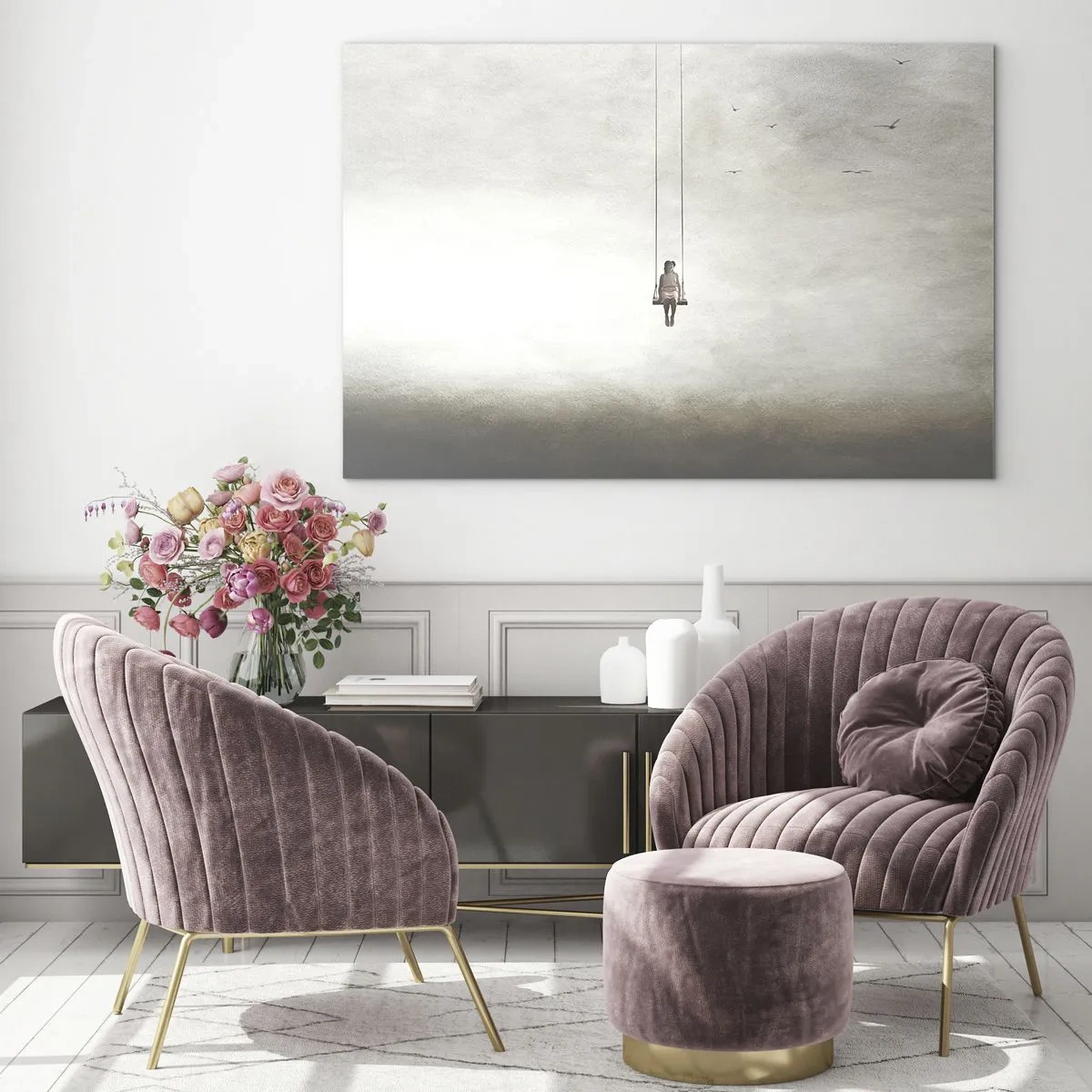 Billede på glas - Barnet i os selv - 100x70 cm