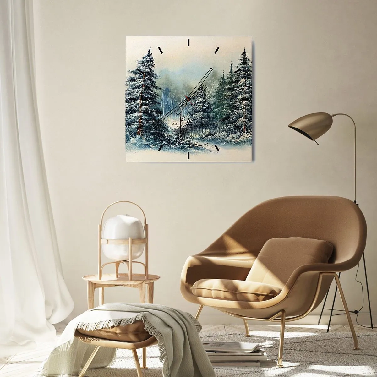 Vægur, Uret - Klar til jul - 40x40 cm