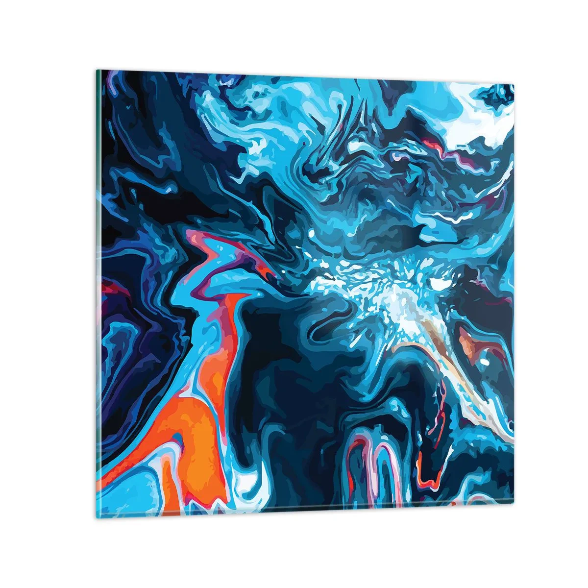 Billede på glas - En rejse ind i himlen - 40x40 cm