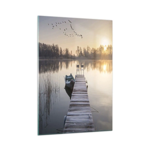 Billede på glas - Jeg kommer tilbage om et stykke tid - 50x70 cm