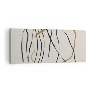 Lærredstryk - Billede på lærred - Komposition - dans i besiddelse - 120x50 cm