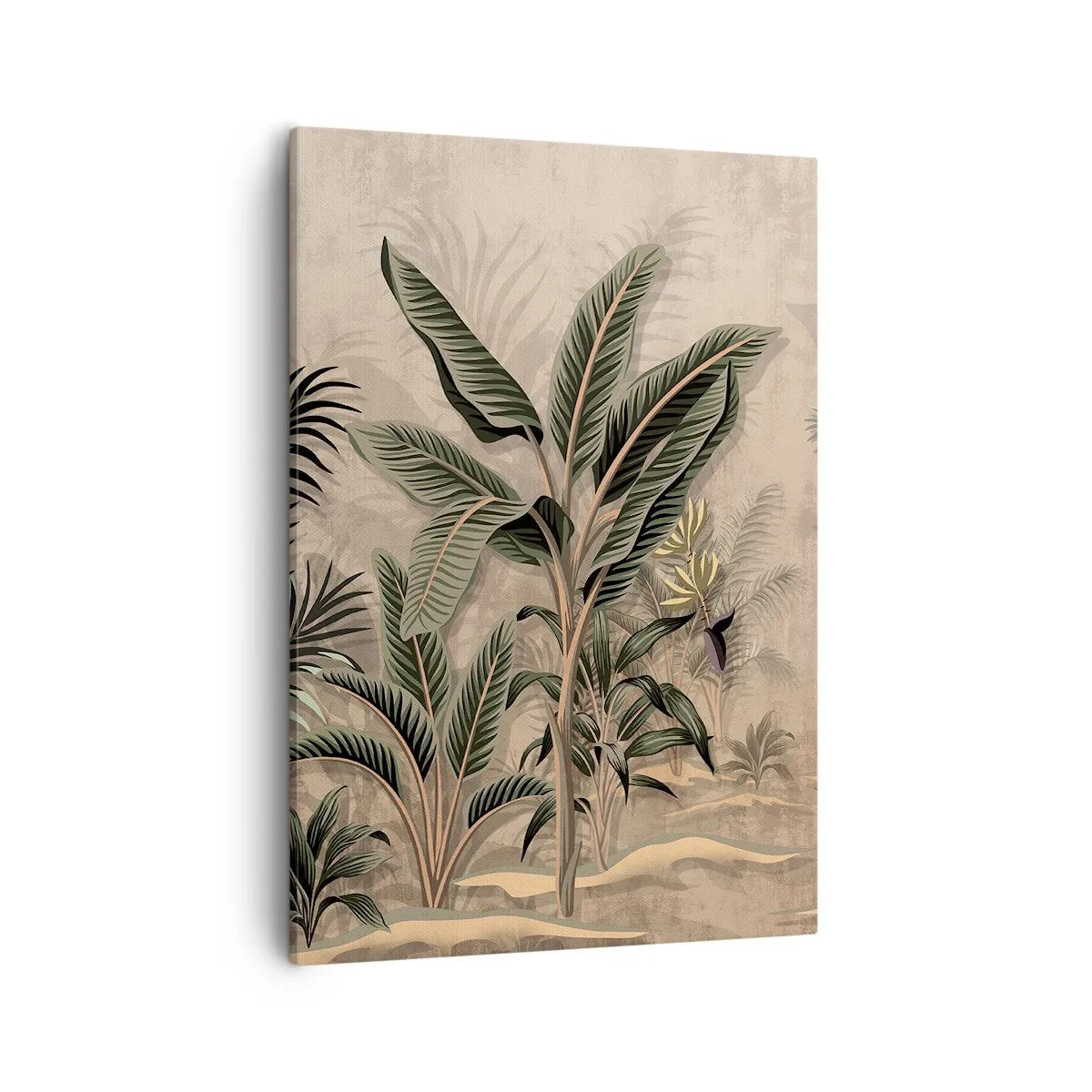 Lærredstryk - Billede på lærred - Gravering i kolonistil - 50x70 cm