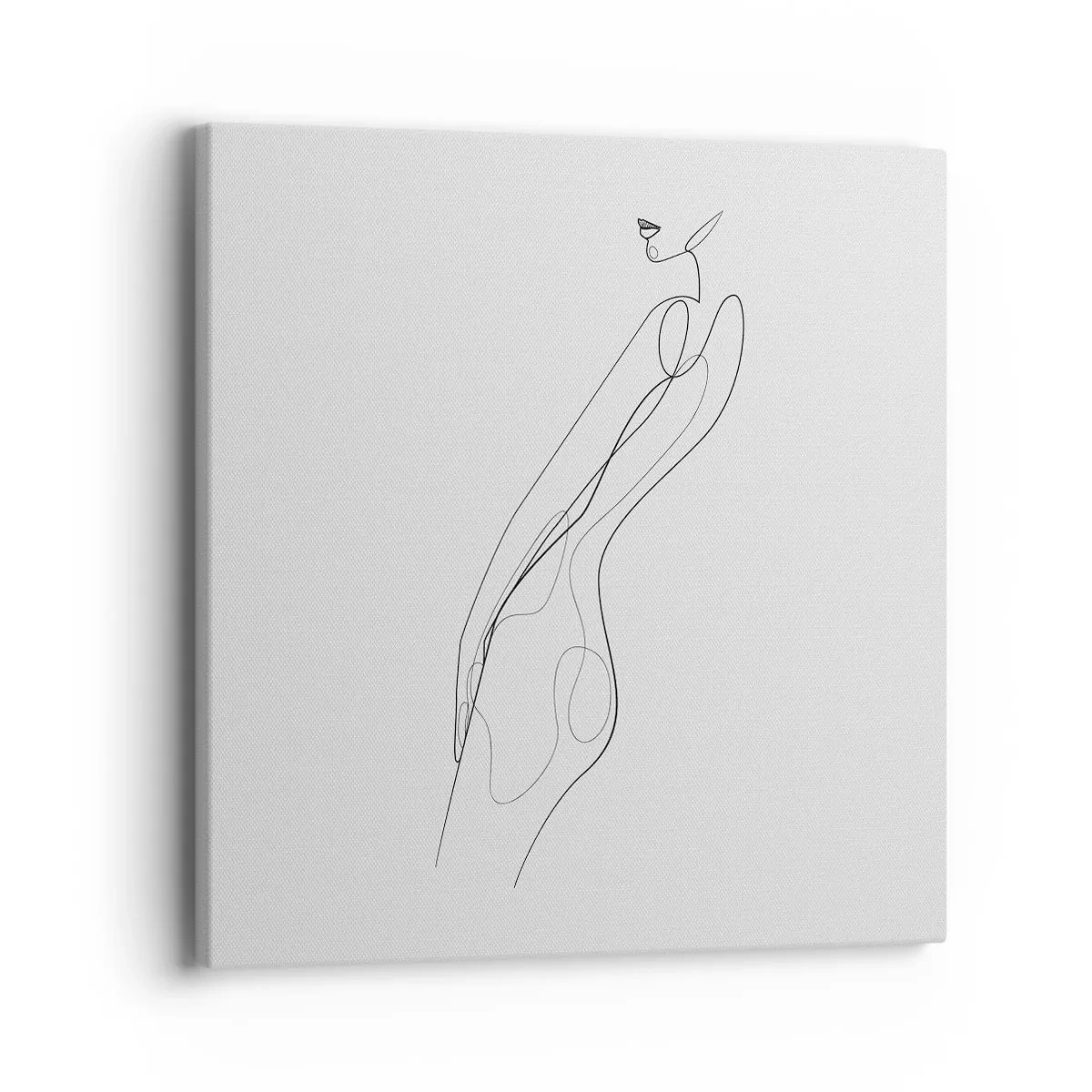 Lærredstryk - Billede på lærred - Næppe et løfte - 40x40 cm