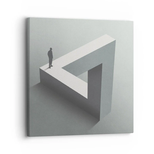 Lærredstryk - Billede på lærred - Og dog er det muligt - 30x30 cm