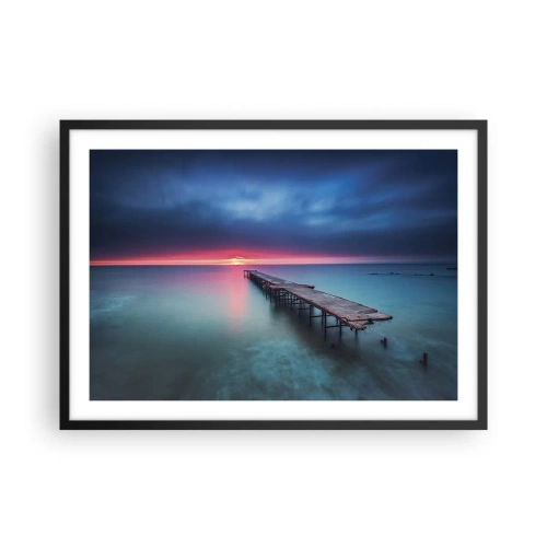 Plakat i sort ramme - Mellem himmel og jord - 70x50 cm