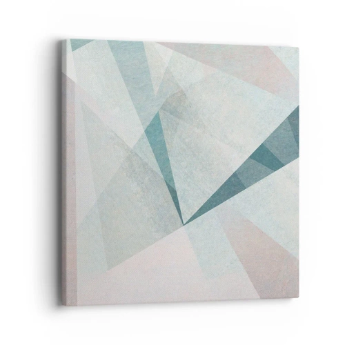 Lærredstryk - Billede på lærred - Rolig og alligevel dynamisk - 40x40 cm