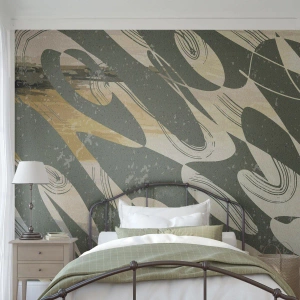 Fototapet Selvklæbende Deluxe Sticker - Rytmisk abstraktion - Abstraktion, Moderne, Ældret - 400x280 cm