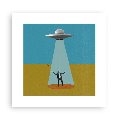 Plakat - Et tæt møde - 30x30 cm