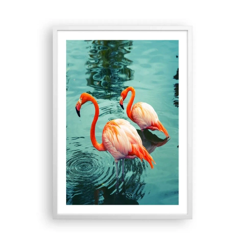 Plakat i hvid ramme - Vi er nu på mode - 50x70 cm