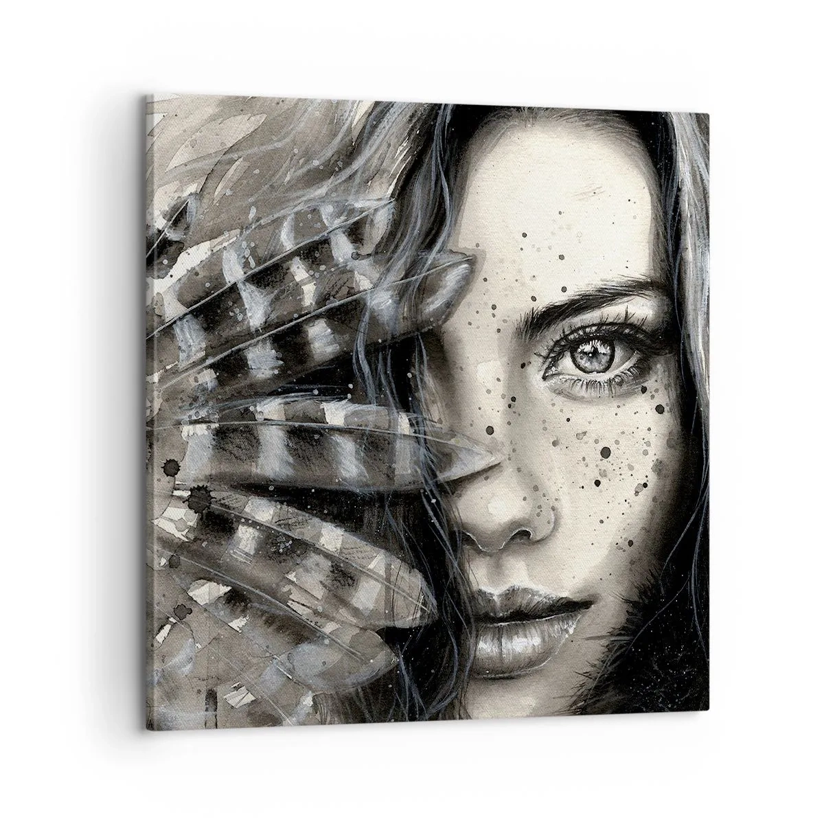Lærredstryk - Billede på lærred - Vild skønhed - 60x60 cm