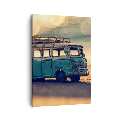 Lærredstryk - Billede på lærred - Enden på idolerne: penge og arbejde - 50x70 cm