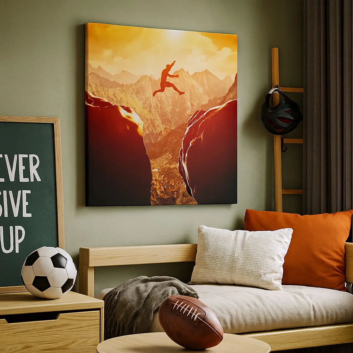 Lærredstryk - Billede på lærred - Overskridelse af grænser - 30x30 cm