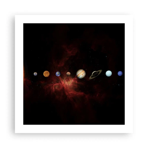 Plakat - Vores nabolag - 50x50 cm