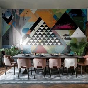 Fototapet Premium Canvas - Hvor enkelt - Abstraktion, Stykke, Grafik - 500x350 cm