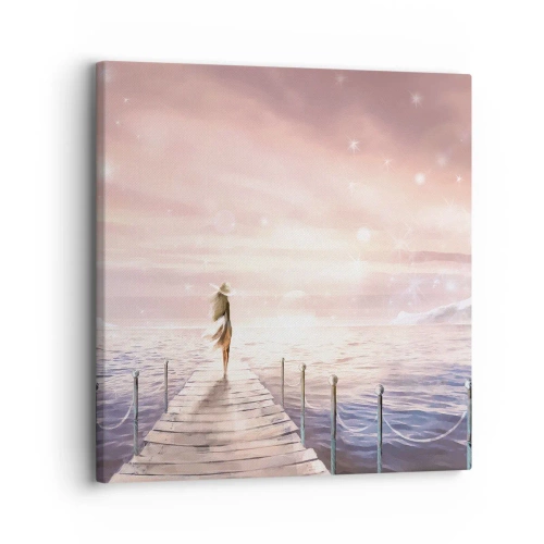 Lærredstryk - Billede på lærred - I lyset af en drøm - 30x30 cm
