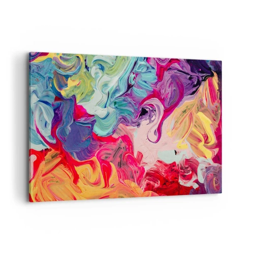Lærredstryk - Billede på lærred - Farvernes fødsel - 120x80 cm