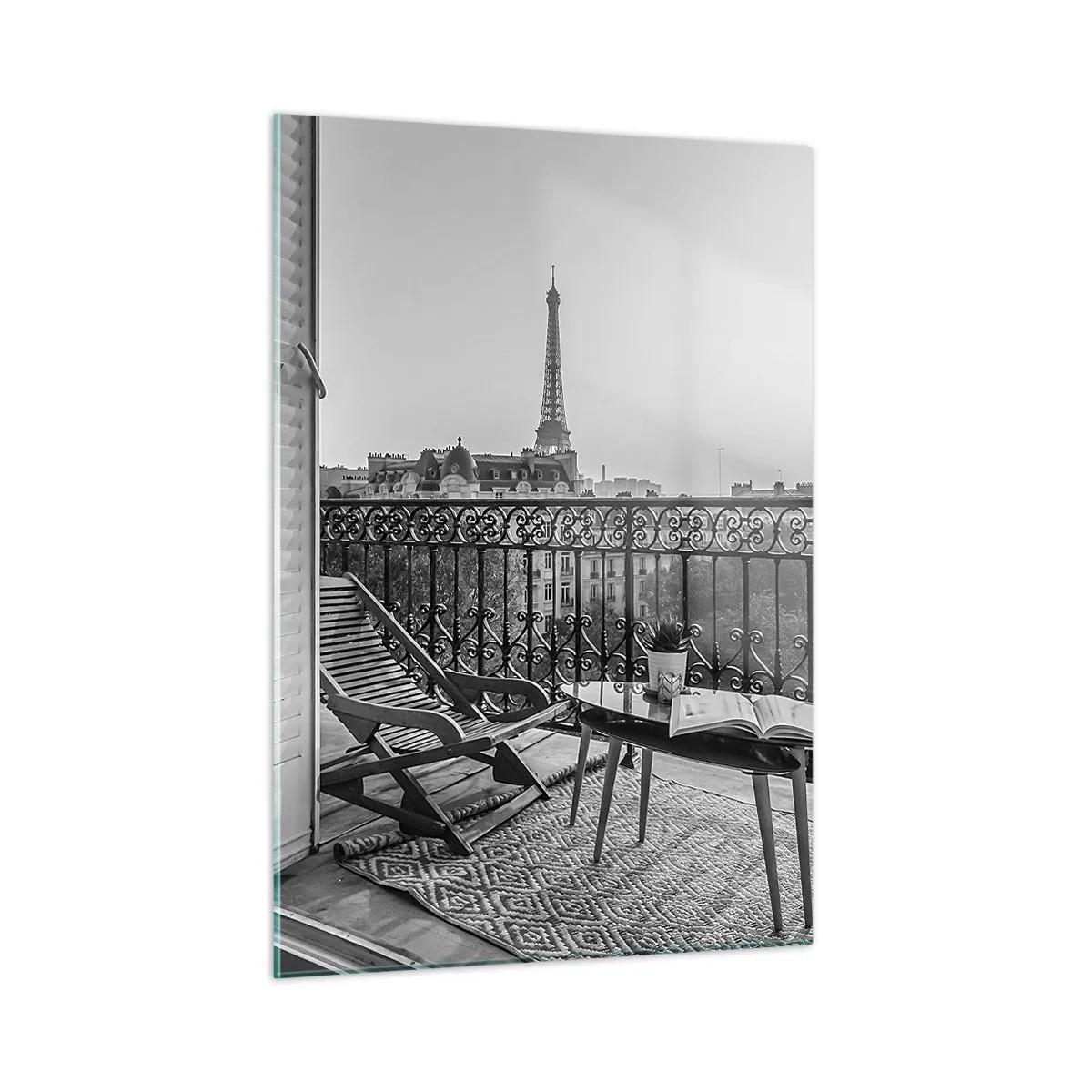 Billede på glas - Eftermiddag i Paris - 50x70 cm