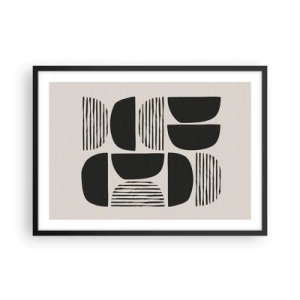 Plakat i sort ramme - Halvhjertede arrangementer - 70x50 cm