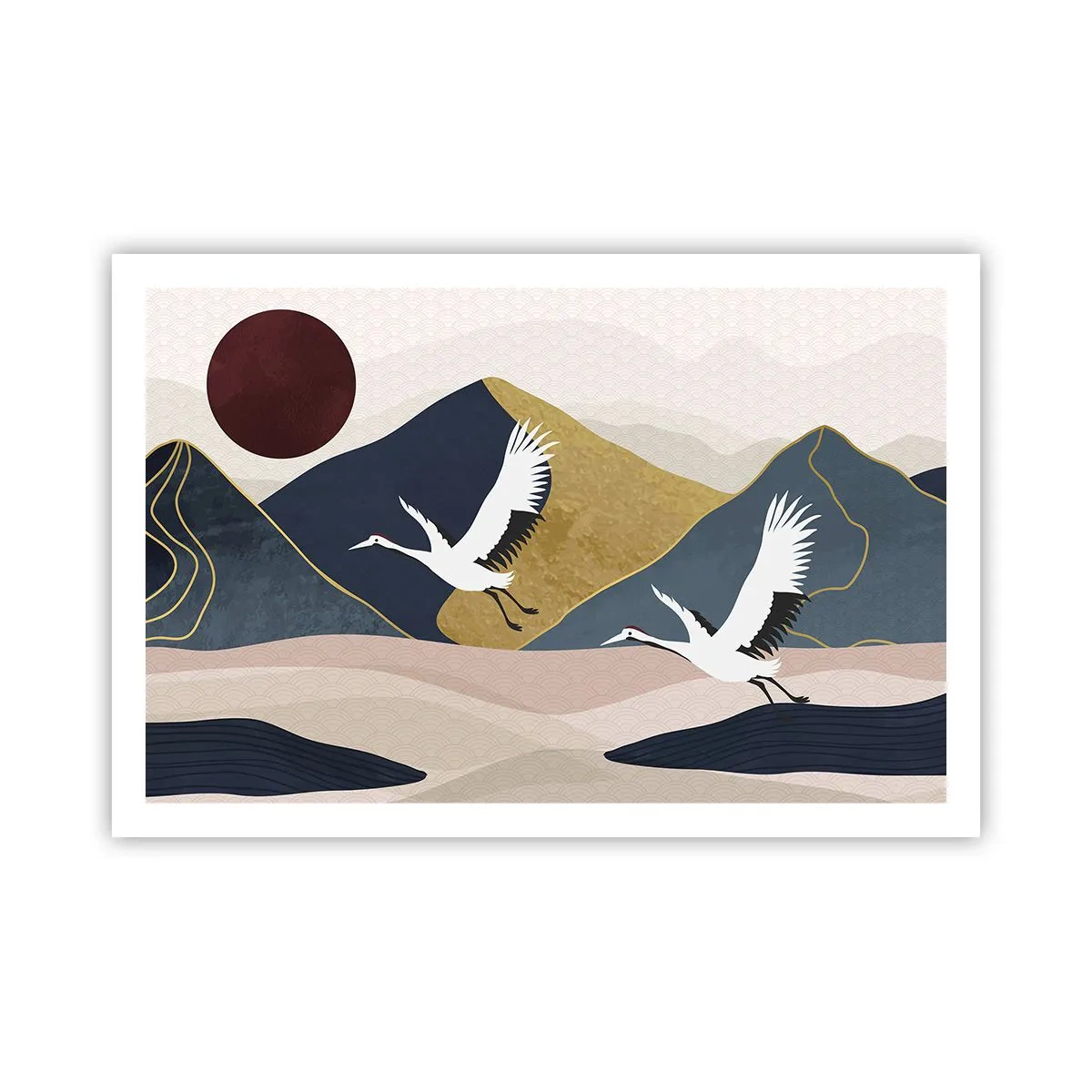 Plakat - Og dagen er igen FLØJET af sted - 91x61 cm